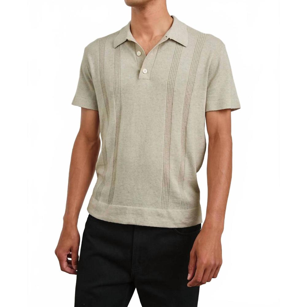 NEW RAILS cillian polo shirt in silversand